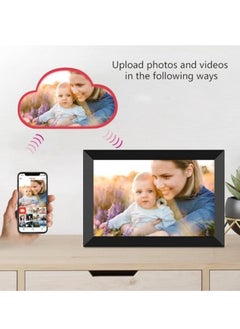 M MIAOYAN WiFi digital photo frame, 10.1-inch WiFi photo frame 1280*800 IPS touch screen Photos and videos can be shared anytime, anywhere via app 16GB memory  - Image 3