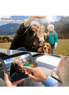 M MIAOYAN WiFi digital photo frame, 10.1-inch WiFi photo frame 1280*800 IPS touch screen Photos and videos can be shared anytime, anywhere via app 16GB memory  - Image 5
