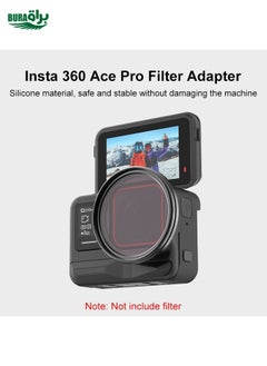 BURAQ For Insta360 Ace Pro / Pro 2 PULUZ Filter Holder Metal Protective Filter Frame (Black)  - Image 5