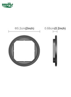 BURAQ For Insta360 Ace Pro / Pro 2 PULUZ Filter Holder Metal Protective Filter Frame (Black)  - Image 4