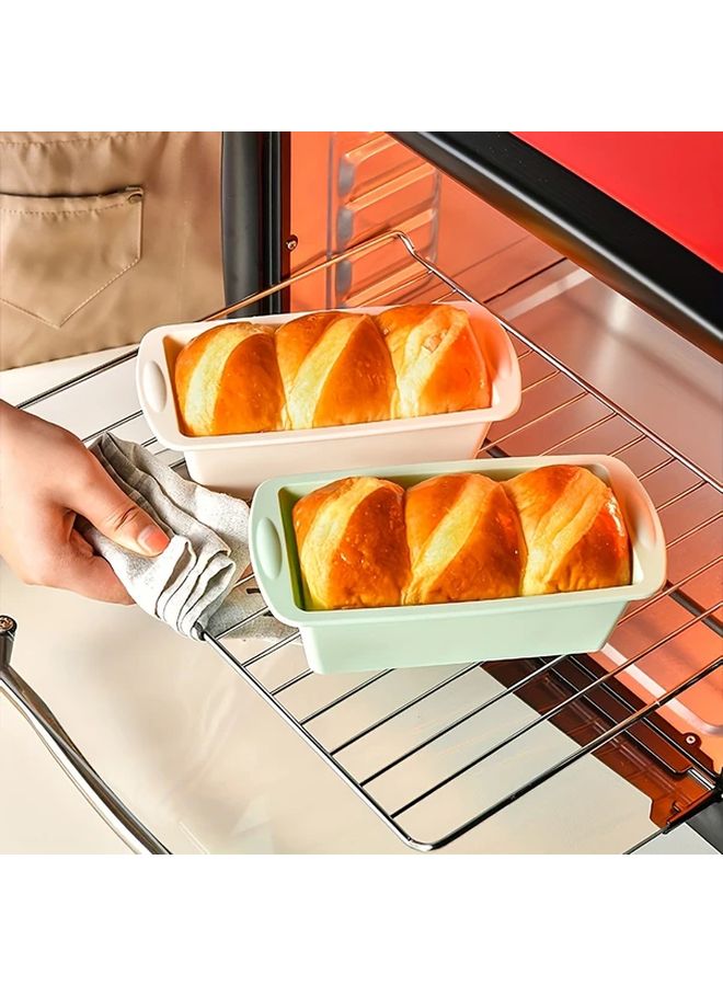 Purple Silicone Loaf Pan Set With Lids Non Stick Stackable Baking Molds - Image 2