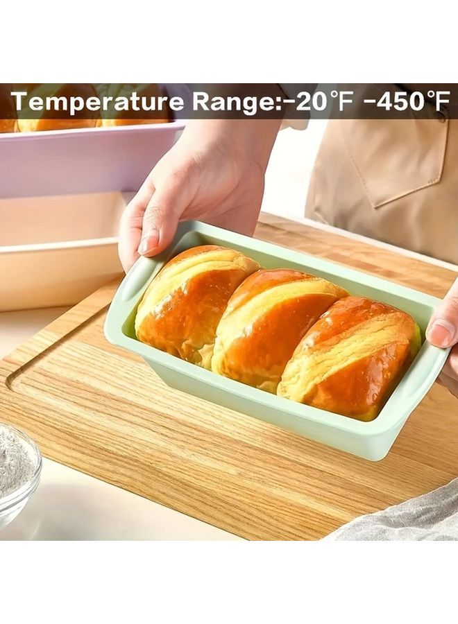 Purple Silicone Loaf Pan Set With Lids Non Stick Stackable Baking Molds - Image 5
