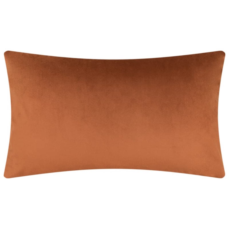 JWH SOFT VELVET رمي وسادة تغطية الزخرفة بسيطة هندسية وسادة سادة العلبة القطني وسادة وسادة السرير المنزل غرفة المعيشة 14x24 بوصة الصدأ Adobe - Image 2