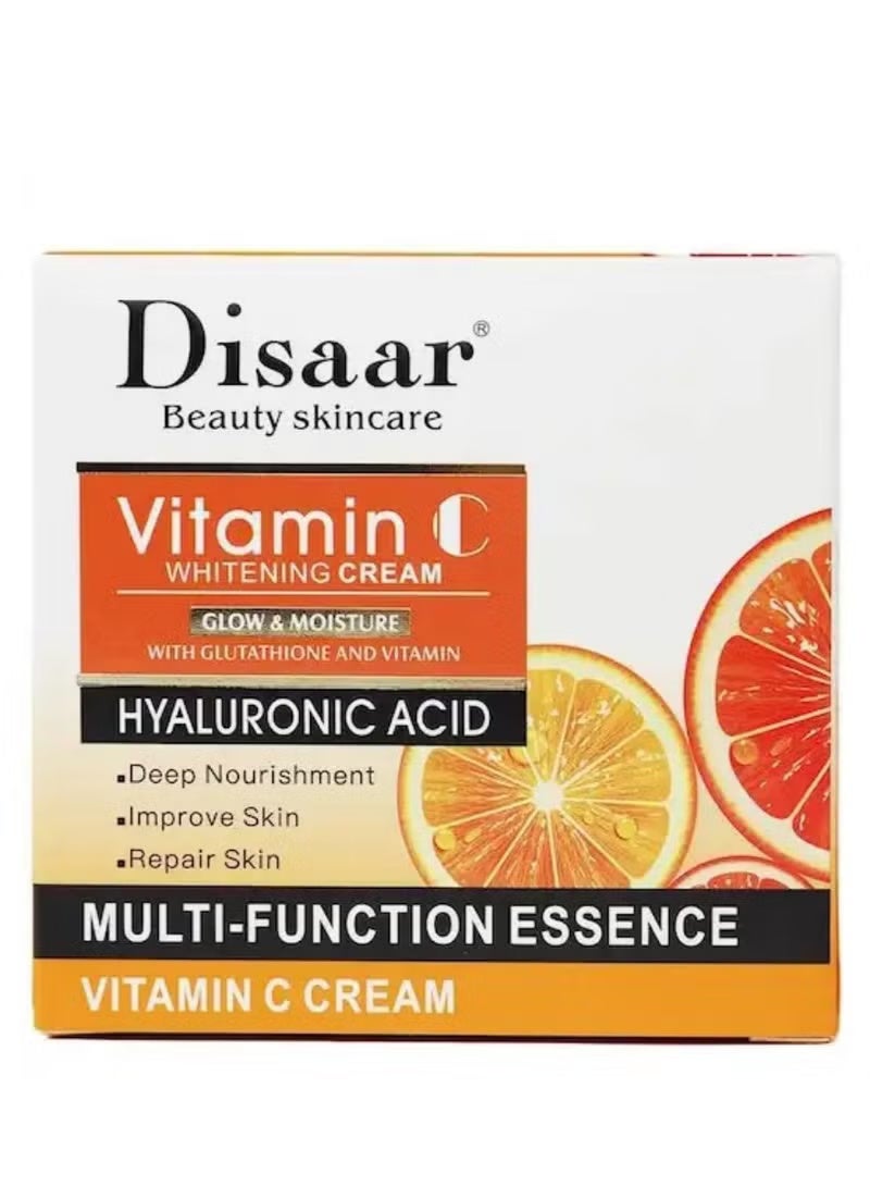 ديسار ديزار كريم تبييض حمض الهيالورونيك فيتامين C للعناية بالوجه ، 50 مل