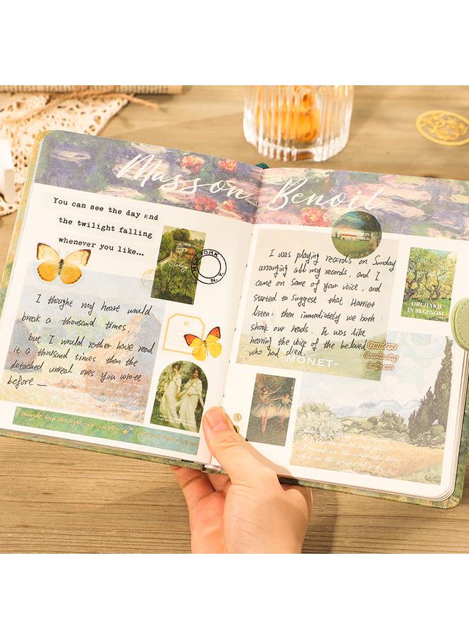 Bluejw High-value Oil Painting Hand Account Book Gift Box Suit Notebook Suit Creative Simple Ins Style Hand Account Book Stationery - Image 4