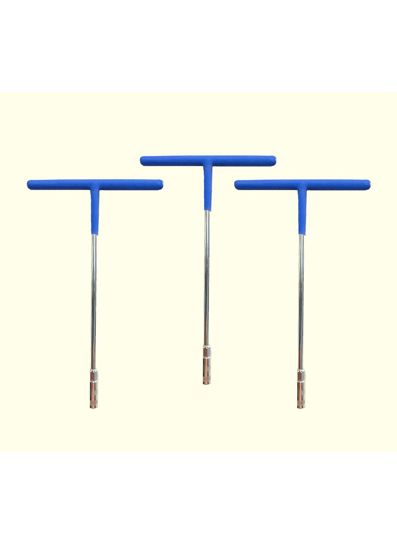 ABA Hexagon Home use Chrome finish T spanner 8mm 10mm 12mm  - Image 1