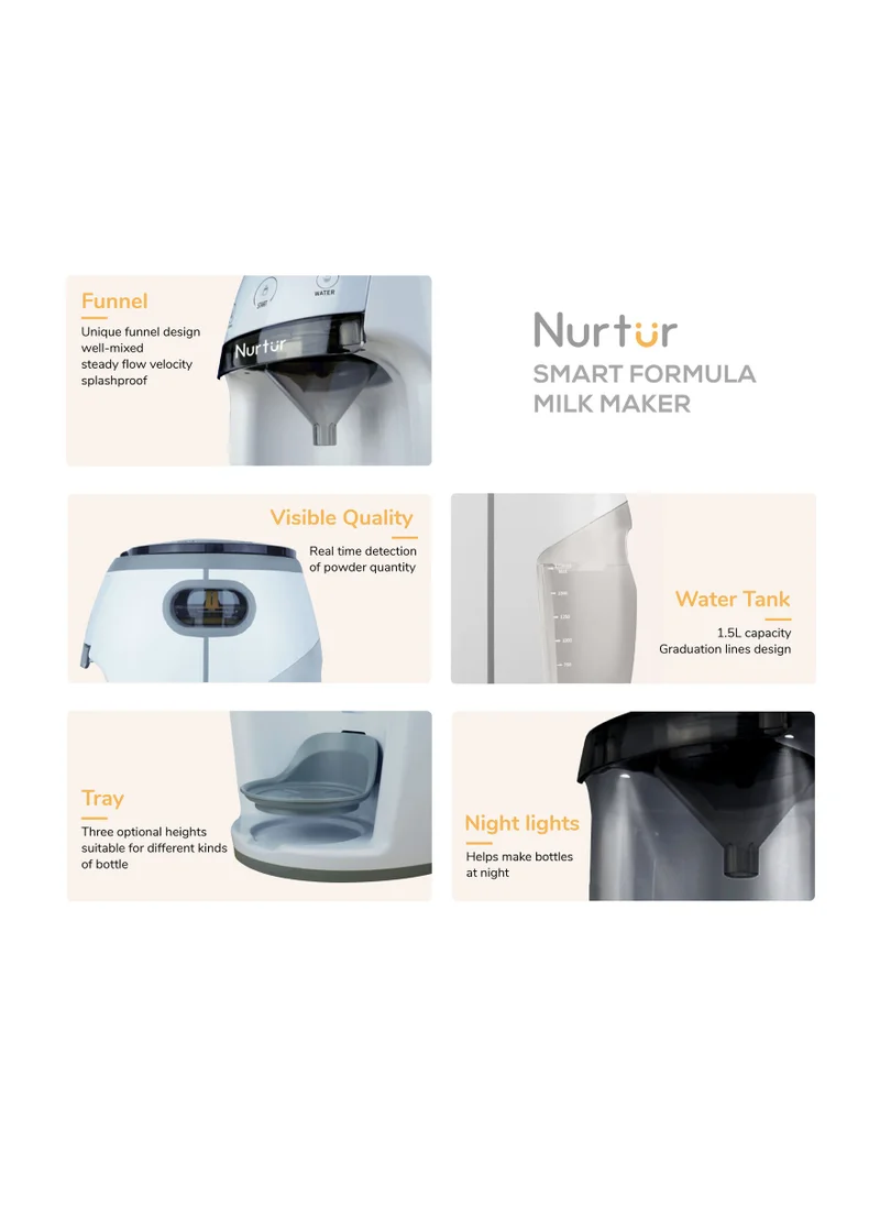 Nurtur Automatic Formula Pro Advanced Milk Dispenser Machine Instant And  Baby Milk Maker White