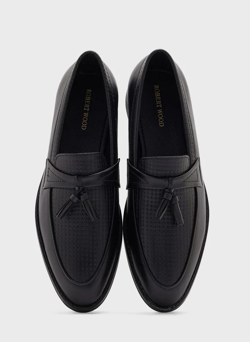 Robert Wood Tassel Detail Formal Slip Ons