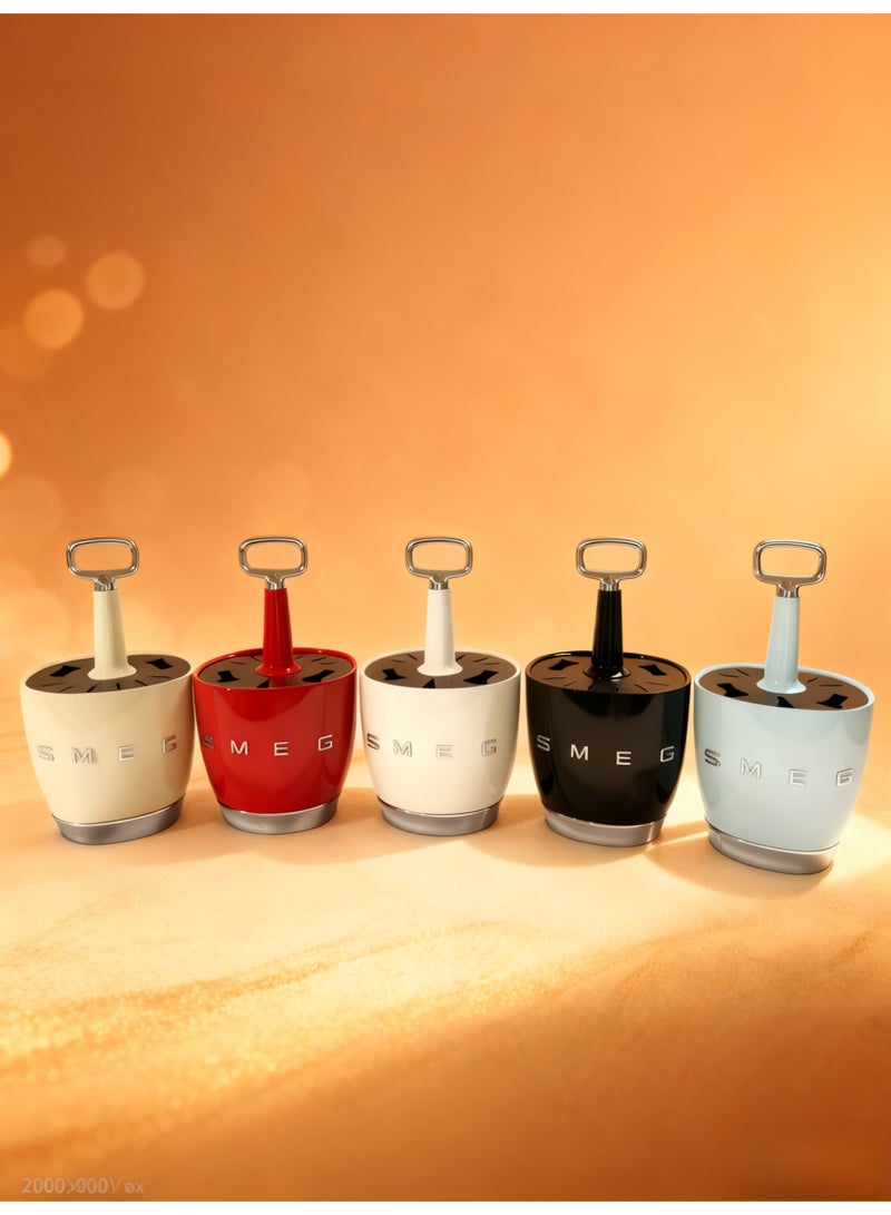 SMEG black, kitchen stainless steel tableware retro set knife, fork and spoon holder, retro stainless steel kitchen tableware set, luxury stainless steel tableware set, elegant tableware set - Image 3