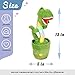 Hopearl Glowing Dancing Dinosaur Toy Repeats What You Say Talking TRex Toy Wriggle Singing Mimicking Twisting Light Up Interactive Animated Toy Speaking Plush Gift for Kids Green 13 - Image 4