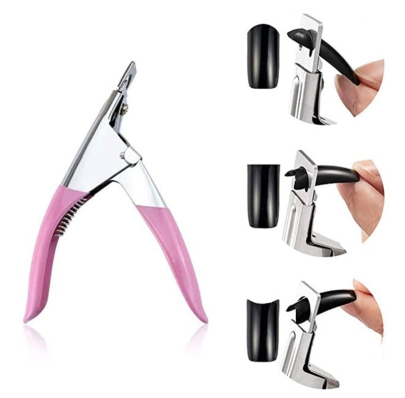 Feelhigh Nail Extention kit 500 Nails1 Tip box1 Nail buffer 5g extra strong glue tip Cutternailextkit - Image 3