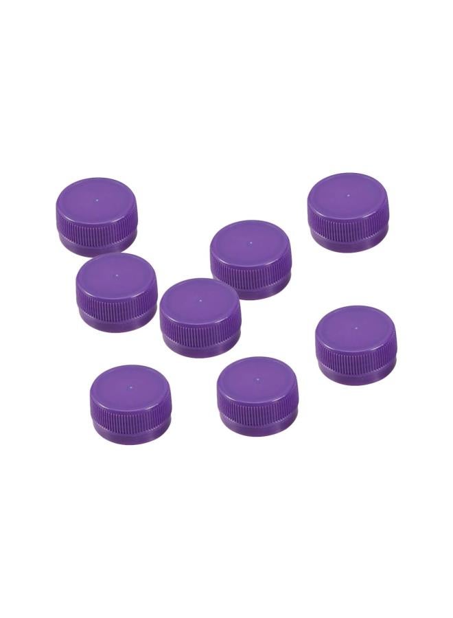 100pcs Plastic Drink Bottle Covers Colorful Spring Water Bottle DIY Caps (Purple) - Image 1