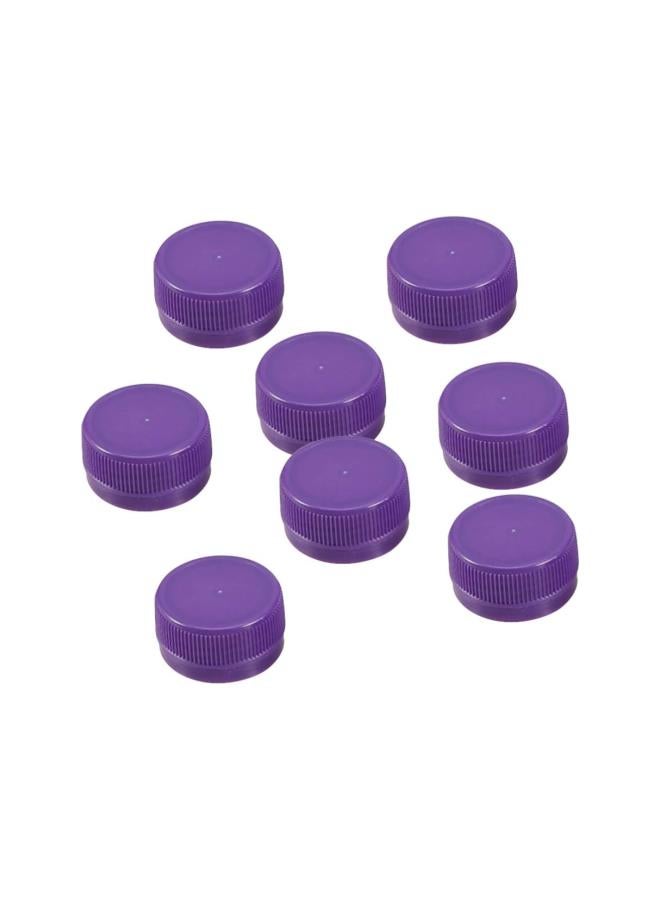 100pcs Plastic Drink Bottle Covers Colorful Spring Water Bottle DIY Caps (Purple) - Image 2