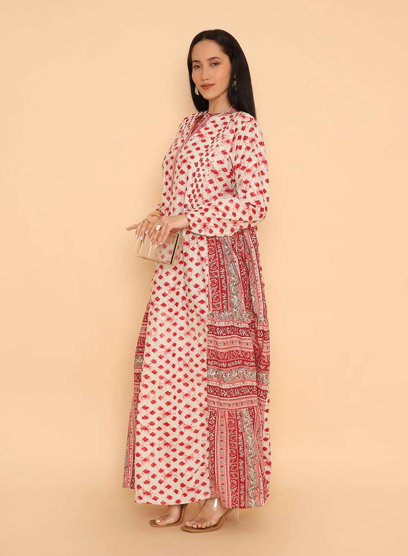HANA & SARA Trendy long arabic jalabiya dress for women - Image 4