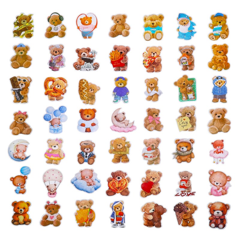 Cleverplay 100 Pack Bear Stickers, Bear Party Favors, Birthday Decorations - Image 3