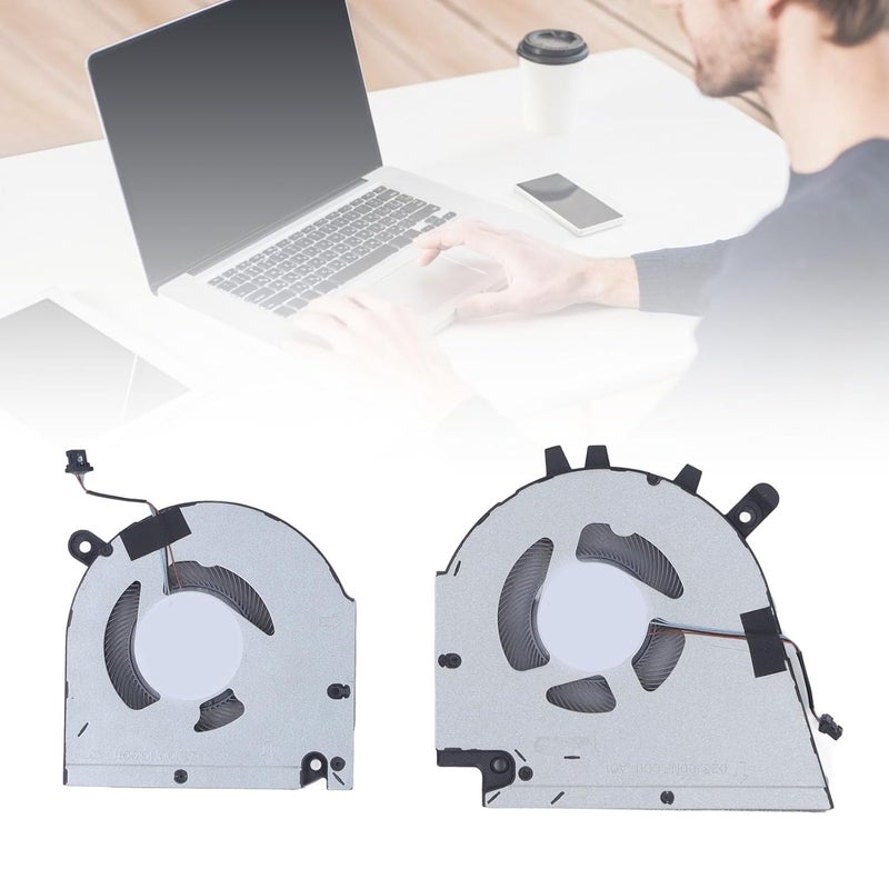 Sanpyl Laptop Cooling Fan for Dell Inspiron Vostro 15 7510 16 7610 Laptop, CPU GPU Cooling Fan, 4 Pin Power Connector Notebook Internal Cooling Fan (CPU GPU) - Image 4