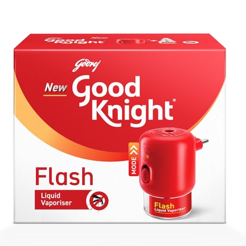 Good Knight جود نايت فلاش ليكويد فيبورايزر كومبو باك | ماكينة + إعادة تعبئة | أسرع بمرتين من السابق | إعادة تعبئة طارد البعوض | أقوى جهاز تبخير سائل في الهند - Image 2
