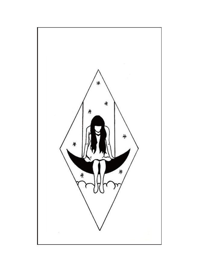 NIBEMINENT Waterproof Fashionable Temporary Tattoo Sticker Black - Image 1