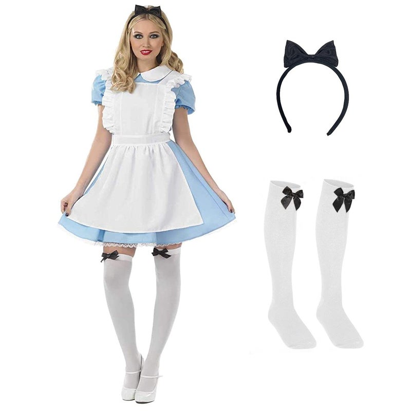 Fun Shack Adult Alice Costume Blue Dress Halloween Costumes For Women Medium - Image 1