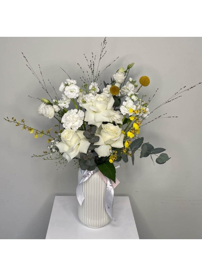 Generic White Fantasy Fresh Flowers 
