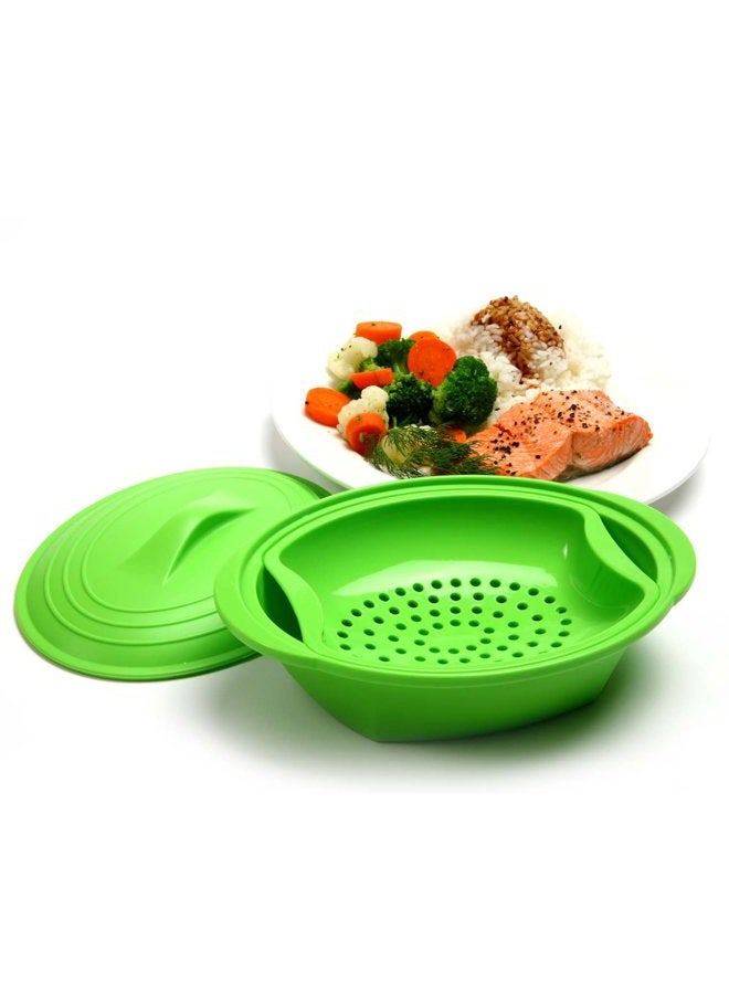 Norpro Silicone Steamer with Insert, Green - Image 4