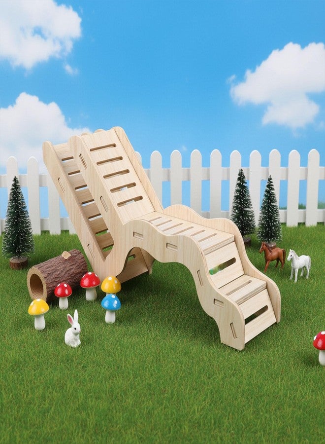 DOPENSPI Versatile Hamster Hideout and Exploration Tunnel, Snap-Together Wooden Hamsters Tunnel Burrow with Panoramic Window Hamster Explorer for Gerbils Hamsters Small Pets Chew-Safe - Image 5