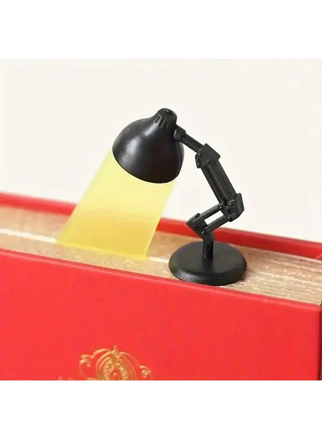 3pcs Set Black Cartoon Desk Lamp Bookmark Durable PP Material Book Page Marker - Image 3