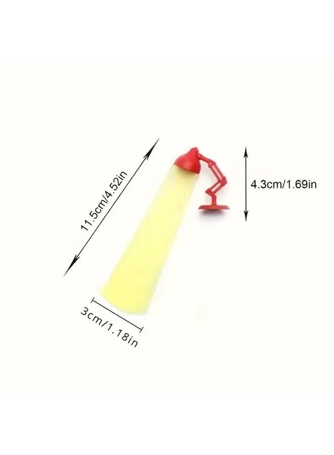 3pcs Set Black Cartoon Desk Lamp Bookmark Durable PP Material Book Page Marker - Image 2
