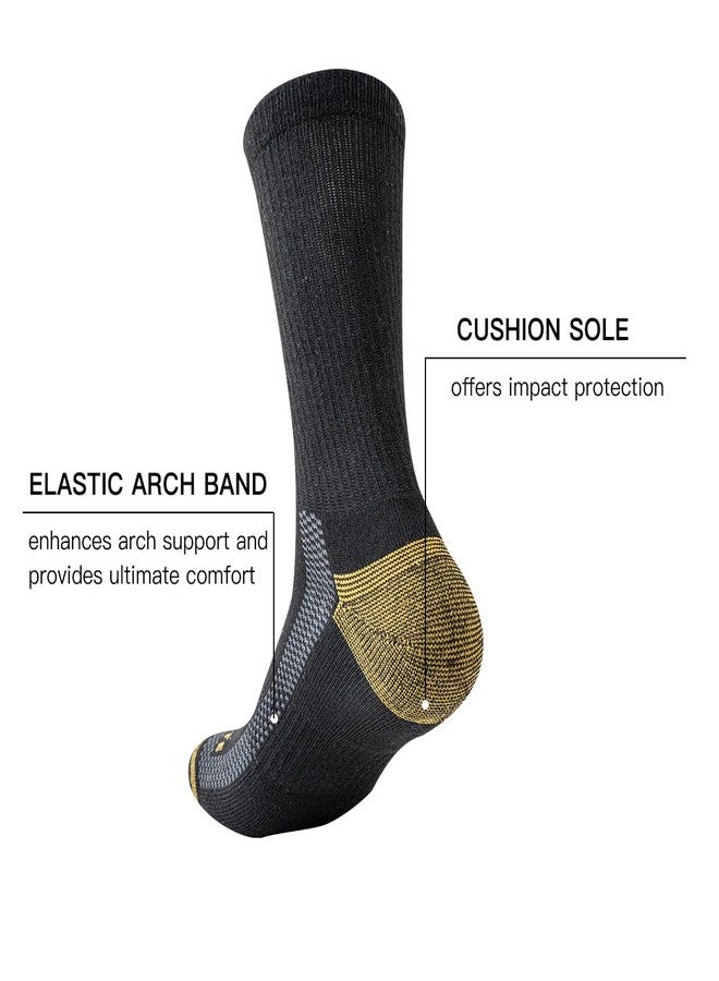JOYNÉE Mens Athletic Crew Socks 5/10 Pairs Lightweight Cushioned Breathable Work Running Socks - Image 5