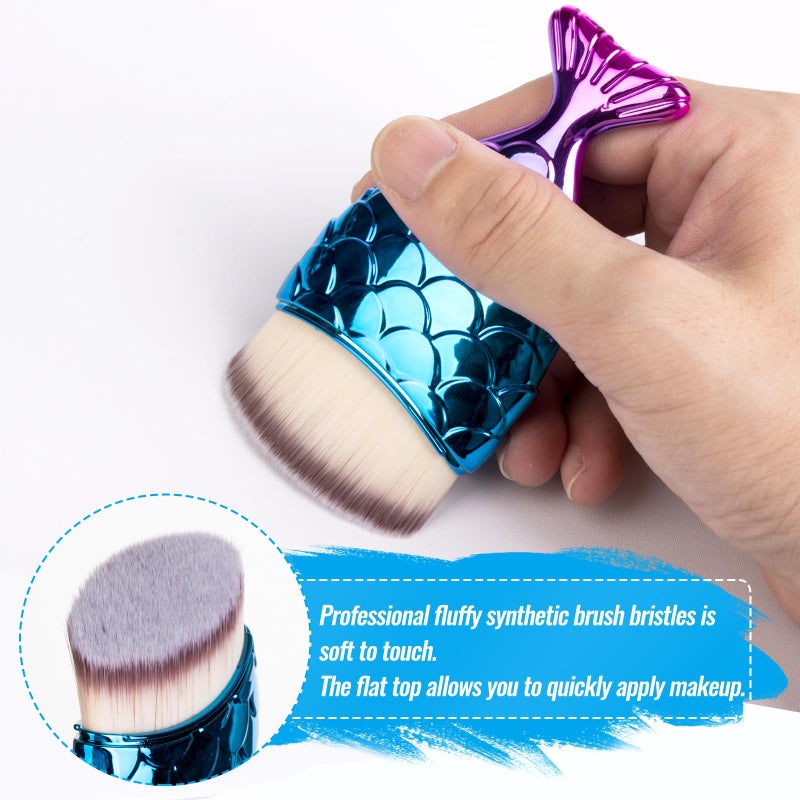 UNIMEIX Sunscreen Brush for Face Kabuki Brush Sunscreen Applicator for Kids Foundation Makeup Brushes for Liquid Foundation Powder Cream Contour Buffing Stippling Blending - Image 3