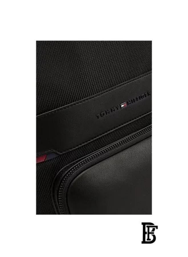 Tommy Hilfiger Plus Tommy Hilfiger Men’s Essential Backpack, Black menbag011  - Image 2