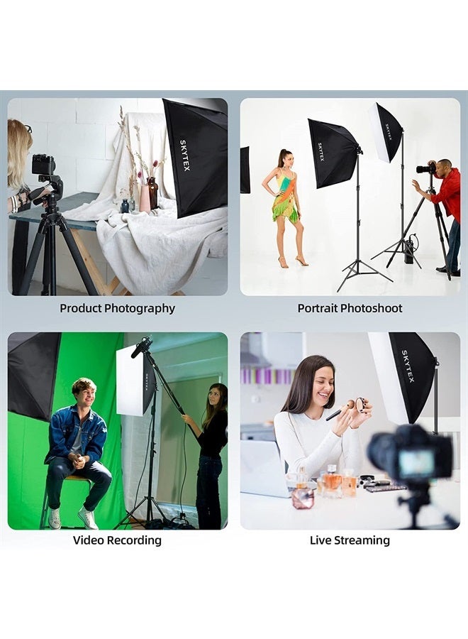 2pcs 135W Light Bulb 5500K CFL Daylight Spiral Softbox Lighting Kit Bulb in E27 Socket for Photography Photo