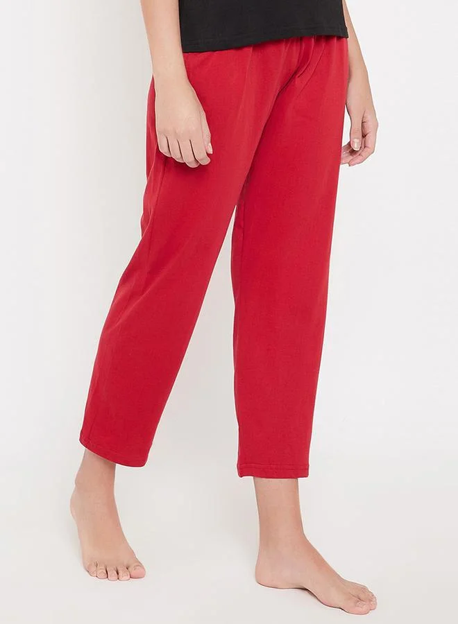 Clovia Clovia Solid Straight Pyjama with Elastic Waistband