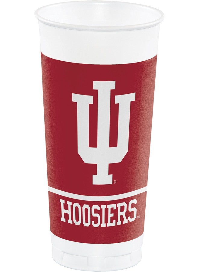 Creative Converting Indiana University Plastic Cups, 24 ct - Image 1