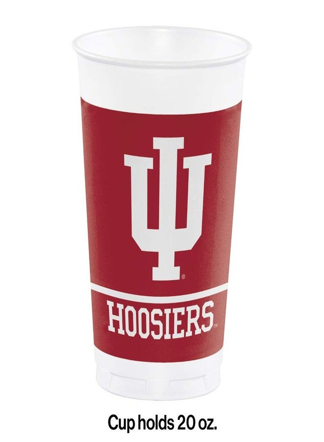 Creative Converting Indiana University Plastic Cups, 24 ct - Image 2