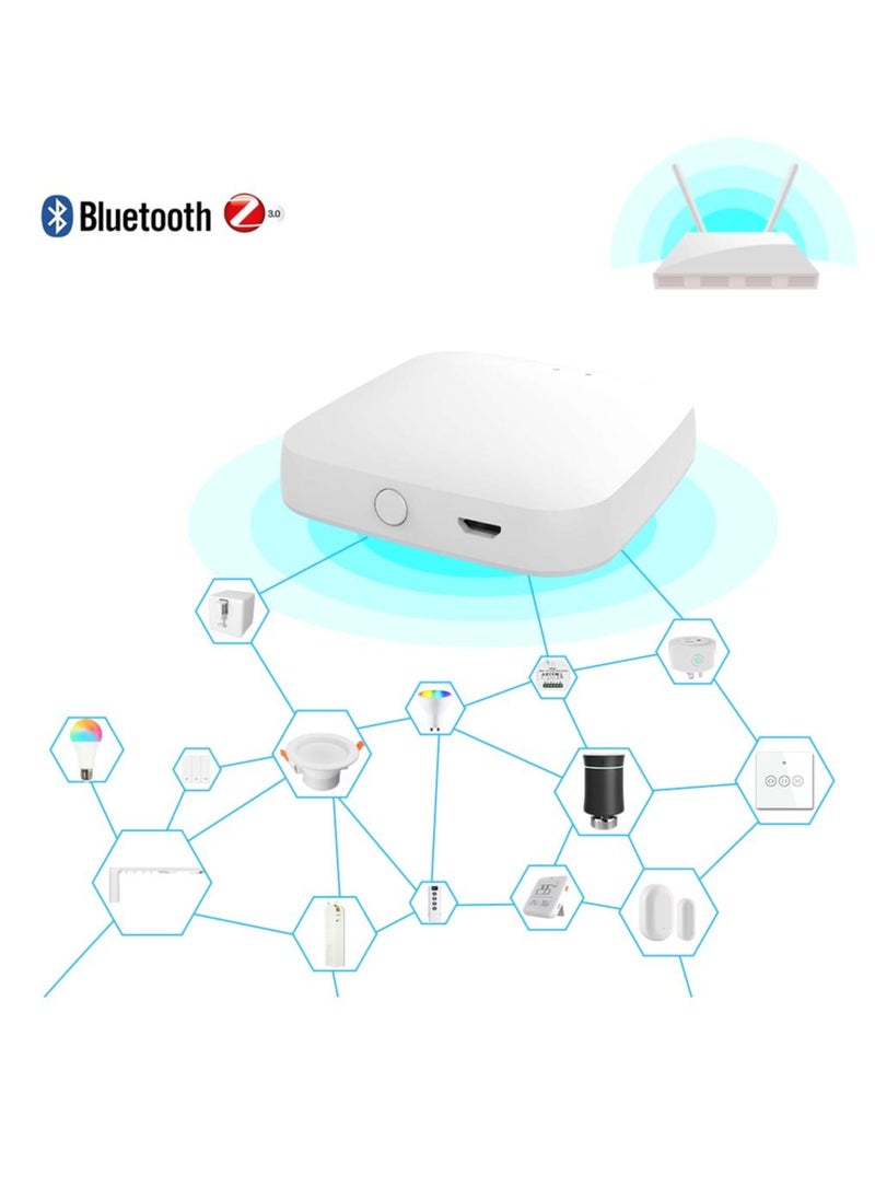 MOES - MOES Tuya Smart Wired Multi-mode Gateway ZigBee Bluetooth Mesh Hub Smart Life APP Voice Remote Control via Alexa Google Home - Image 1