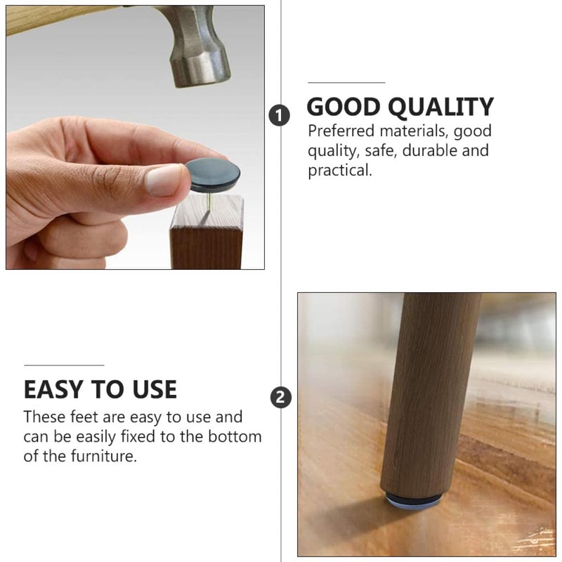 10Pcs 19mm Round Furniture Leg Pads Anti Slip Floor Protectors For Cabinet Table Chair Sofa - Image 4