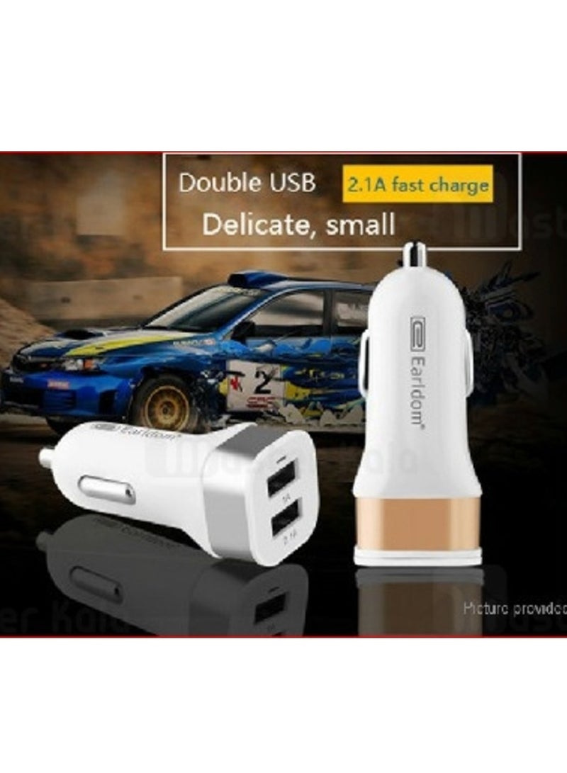 Earldom ES-138 Car Charger 2.1A – Compact Dual USB Car Phone Charger for Fast Charging - Image 4