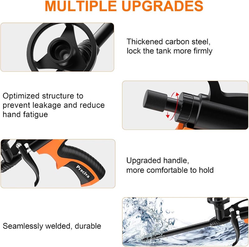 Preciva 2 PCS Spray Foam Gun, Upgrade Pu Expanding Foaming Gun Professional Caulking Gun Insulation Suitable for Caulking, Filling, Sealing - Image 3