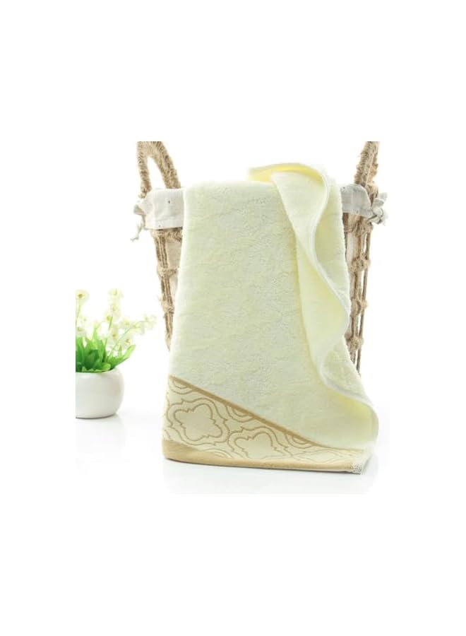 The Bros Soft and absorbent cotton thickened and quick drying luxury hotel bath towel set size 70 * 140cm environmentally friendly and durable bathroom daily home spa sports and travel (Mixed color) - Image 3