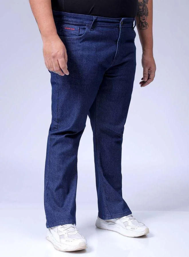 HARDSODA  Men Plus Size Bootcut Solid Mid-Rise Stretchable Jeans for Men | Best Price UAE