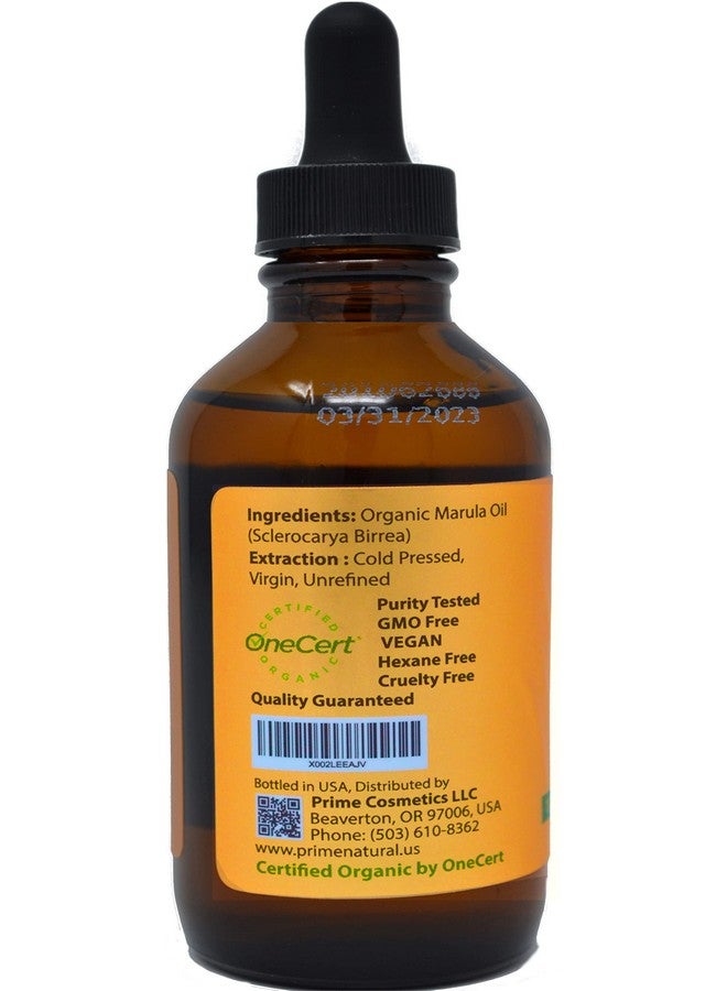 Prime Natural Organic Marula Oil 4Oz/120Ml Usda Certified Cold Pressed Unrefined Virgin 100% Pure Natural Vegan Best For Face Body Hair Nails Skin Care - Image 4