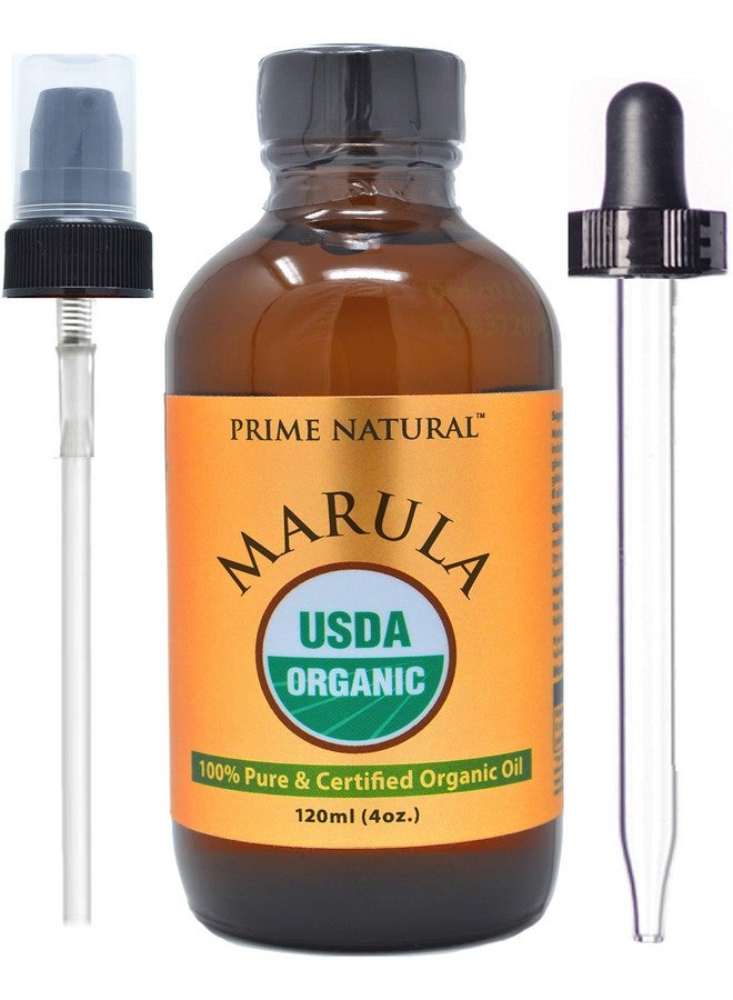 Prime Natural Organic Marula Oil 4Oz/120Ml Usda Certified Cold Pressed Unrefined Virgin 100% Pure Natural Vegan Best For Face Body Hair Nails Skin Care - Image 2
