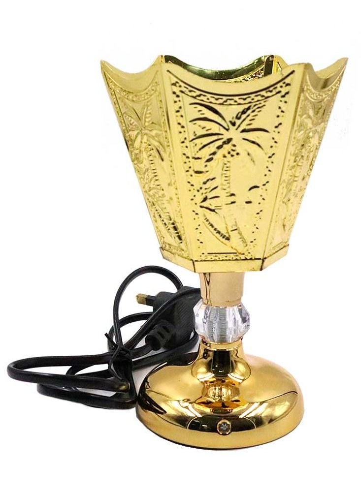 Bakhoor BoSidin Oud Bakhoor Arabic Incense Burner Electric Mabkhara Gold  - Image 1