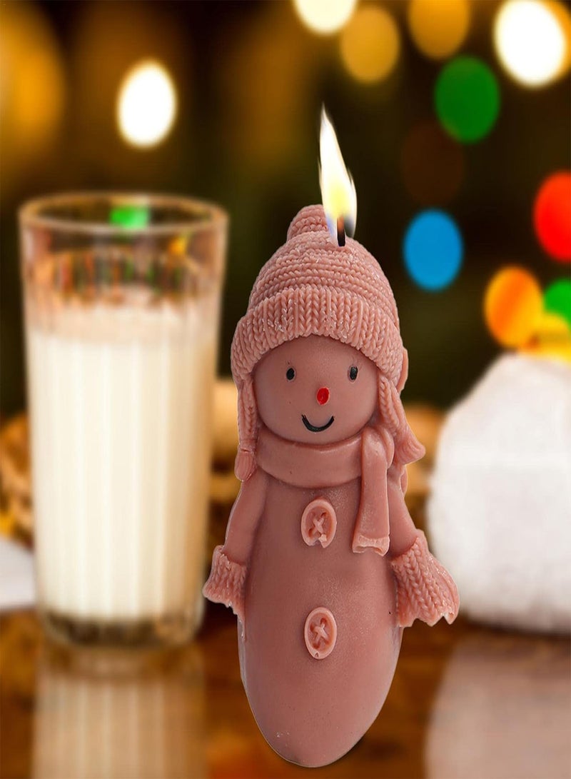 GGOOT Snowman Molds Silicone - 3D  Snowman Resin Casting Mold - Knitted Sweater Snowman Fondant Molds for Cake Decorating, Candle Making Supplies,  Table Centerpiece - Image 2