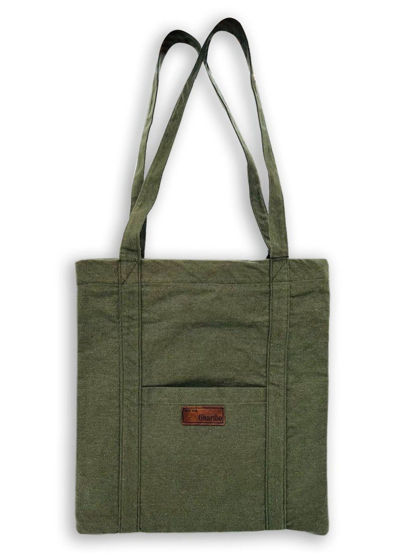 Gharibo Bags - Women's linen Tote bag R230128D - Image 1