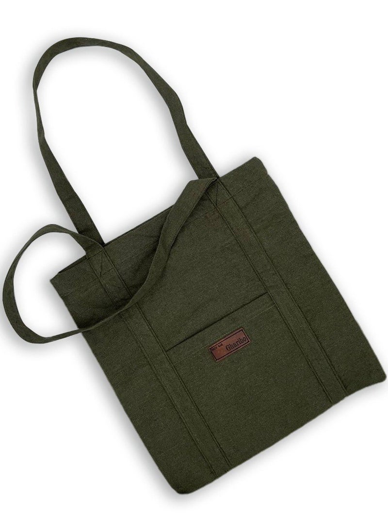 Gharibo Bags - Women's linen Tote bag R230128D - Image 1