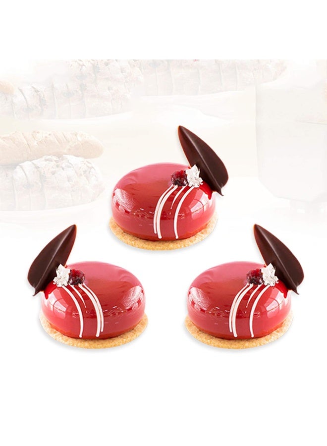 W WBLD Silicone Cake Mold for Baking，8 Holes 3D Stone Round Shape Silicone Mousse Cake Pop Form,Non-Stick Candy Chocolate Jelly Baking Mould Tray,Pastry Cheesecake Pudding Bread Decorating Tool for Homemade - Image 5