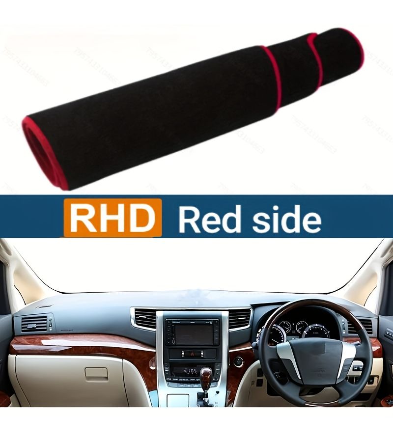 Dashboard Cover Dash Mat For Alphard Vellfire 2008 2009 2010 2011 2012 2013 2014 2015 2016 Sun Shade Protector Carpet Anti Glare Black Left Hand Drive - Image 1