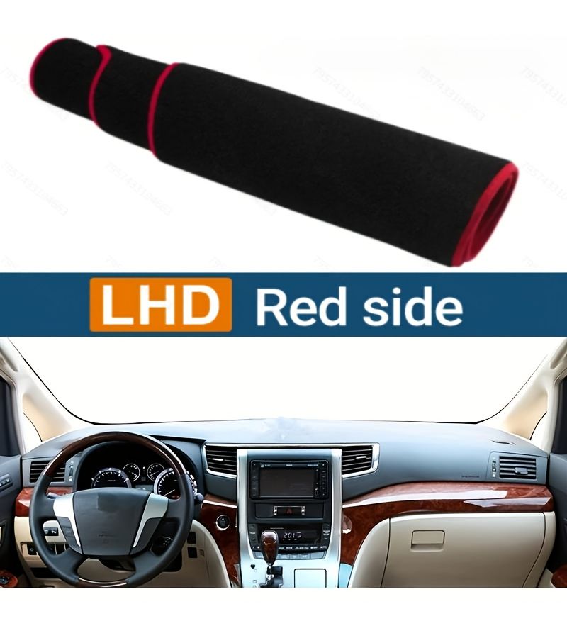 Dashboard Cover Dash Mat For Alphard Vellfire 2008 2009 2010 2011 2012 2013 2014 2015 2016 Sun Shade Protector Carpet Anti Glare Black Left Hand Drive - Image 3